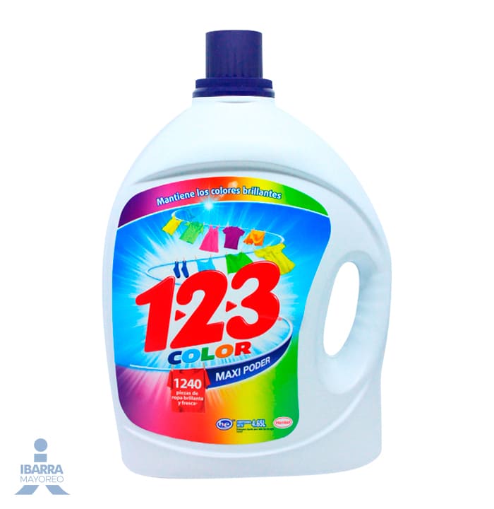 Detergente Líquido 123 Color 4.65 L – Mayorista Ibarra