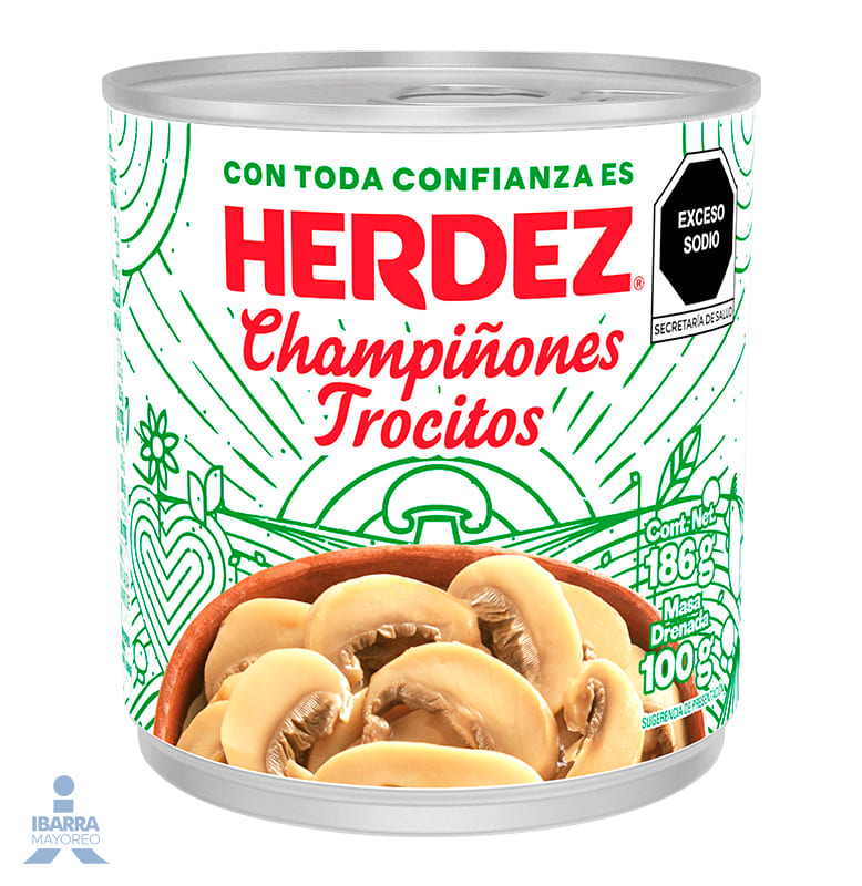 Champiñón en Trocitos Herdez 186 g