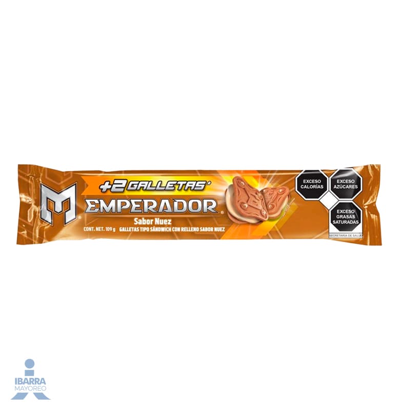 Galletas Gamesa Sándwich Emperador Nuez 109 g