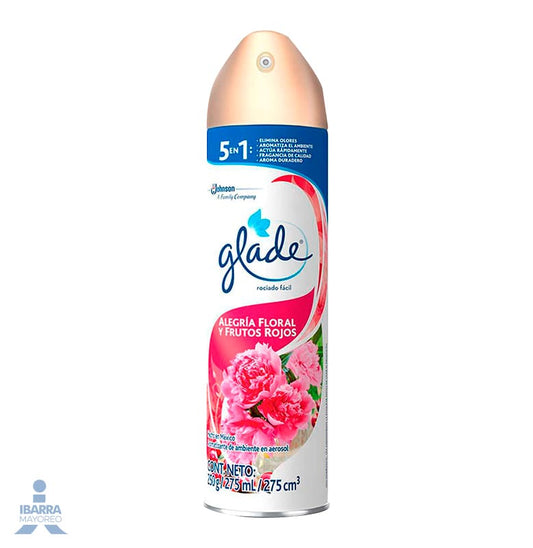 Aromatizante Glade Deleite Floral y Frutos Rojos 275 ml