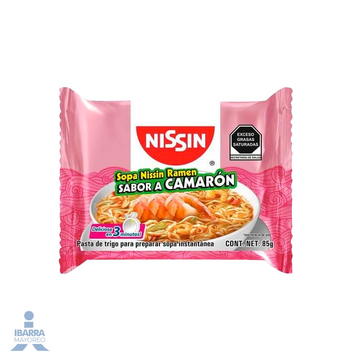 Sopa Nissin Ramen Camarón 85 g
