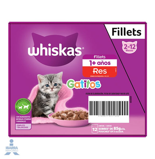 Alimento Whiskas Gatitos Res 85 g