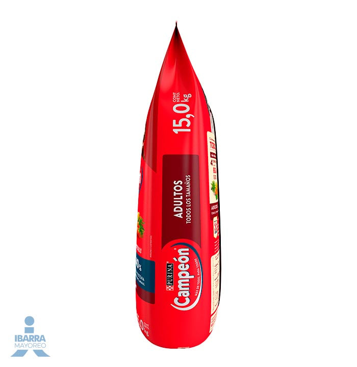 Campeón alimento seco perros adultos todos los tamaños carne y pollo 15 kg