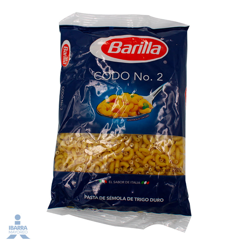 PASTA BARILLA CODO NO.2 200 GR.