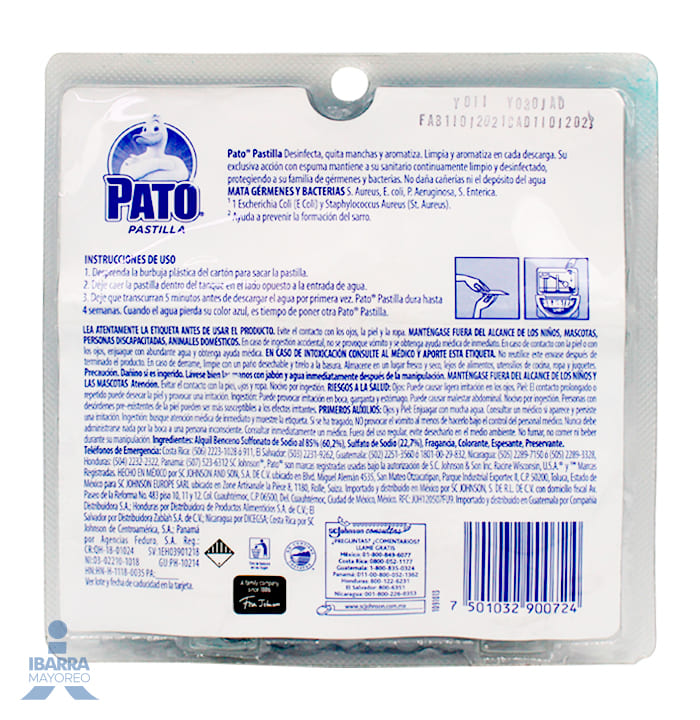 Pastilla Sanitaria Mr. Músculo Twin Pack