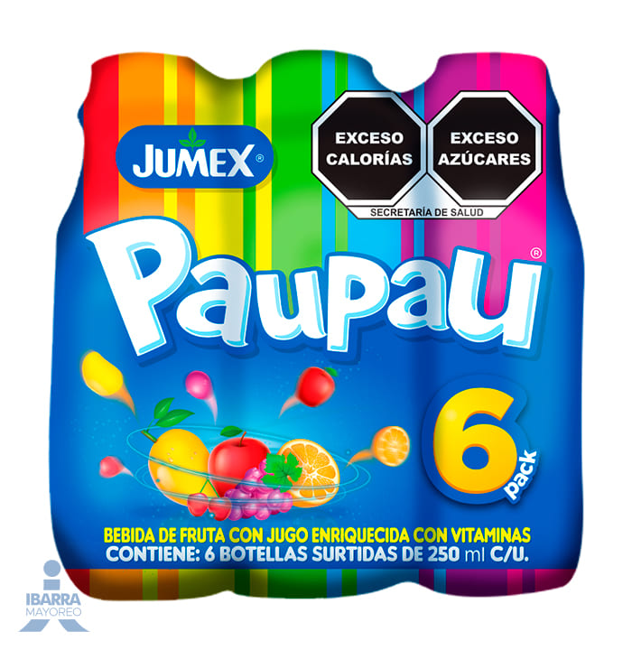Bebida Pau Pau Six Pack Surtido 6/250 ml