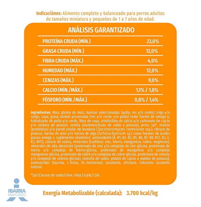 Dog Chow alimento seco perros adultos minis y pequeños 2 kg