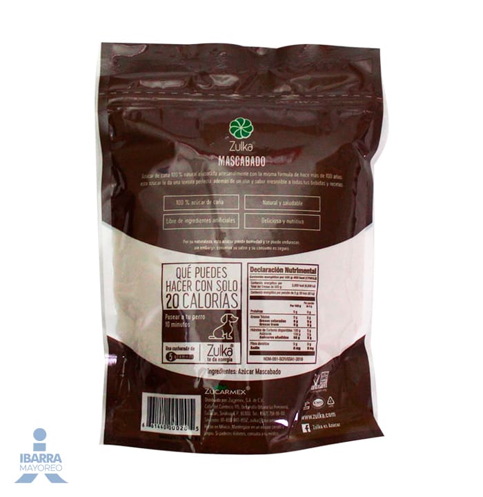 Azúcar Mascabado Zulka 500 g
