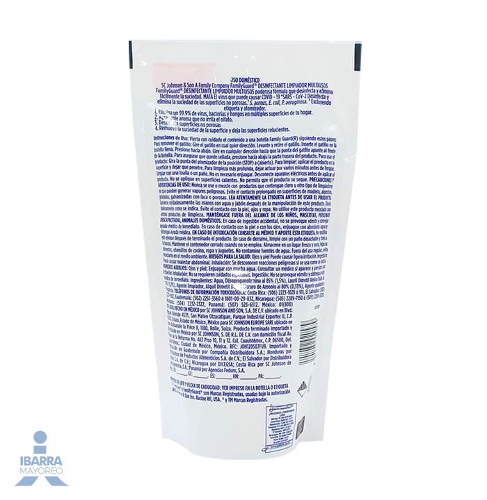 Desinfectante Family Guard Citrus Doy Pack 500 ml