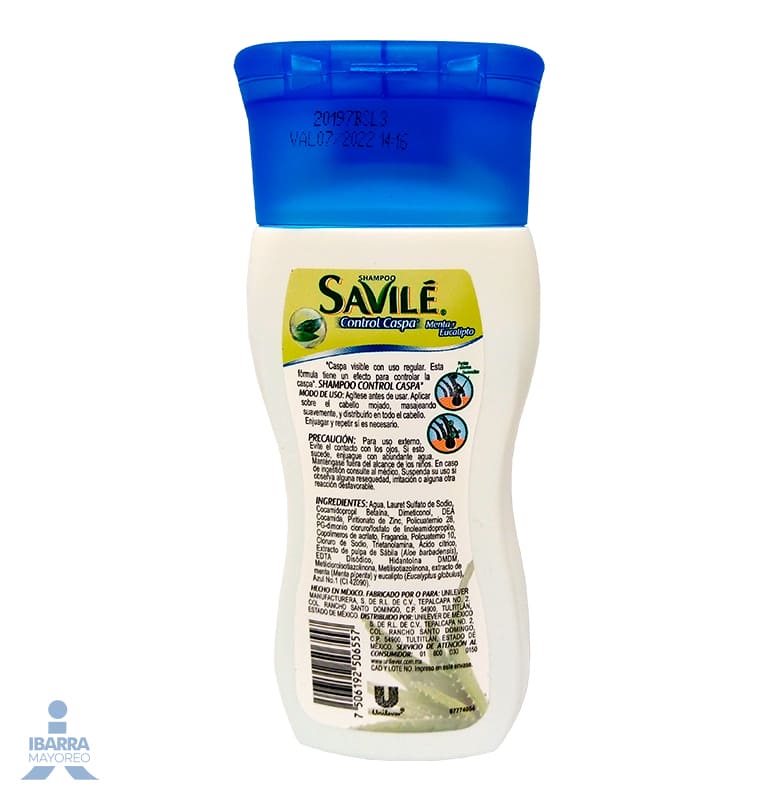 Shampoo Savilé Control Caspa 180 ml