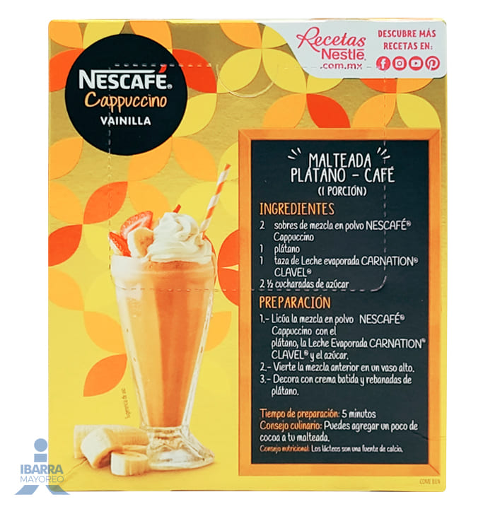 Café Nescafé Cappuccino Vainilla 6/20 g