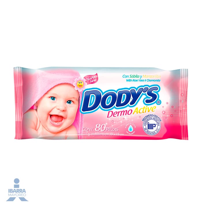 Toallitas Húmedas Dodys Rosa 80 pzas.