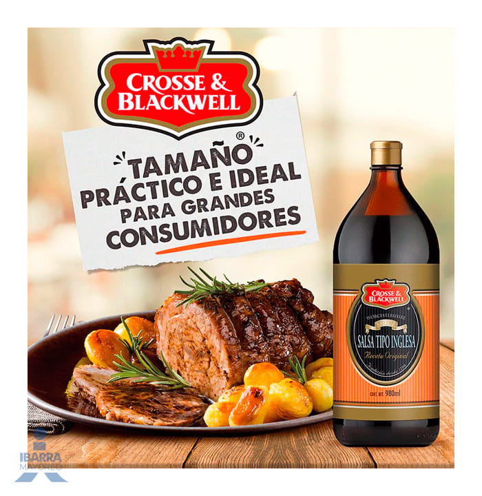 Salsa Inglesa Crosse & Blackwell botella 980 ml