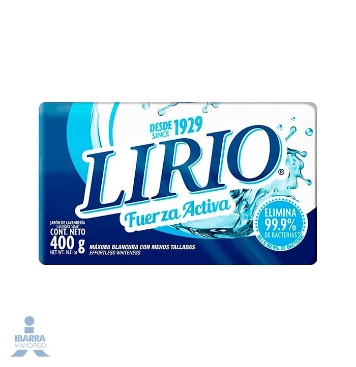 Jabón Lirio Blanco con Envoltura 400 g
