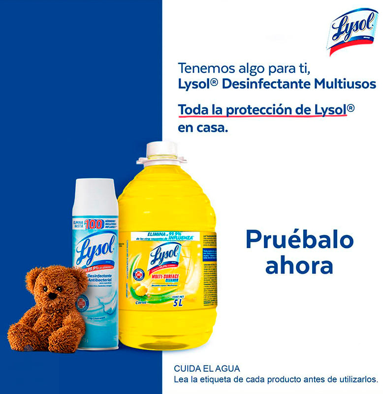 Desinfectante Lysol Citrus 820 ml