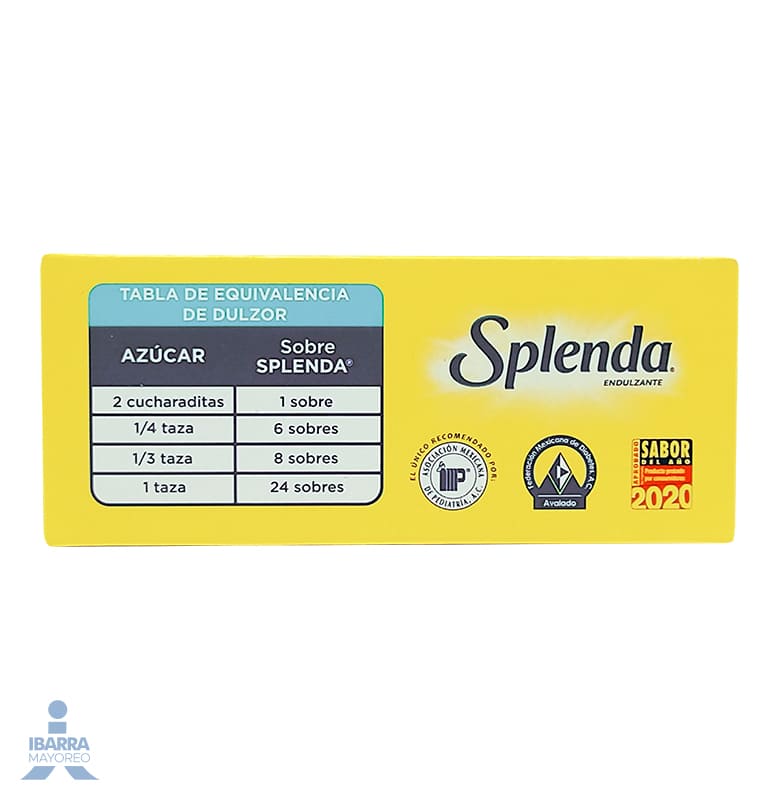 Sustituto de Azúcar Splenda 50 pzas.