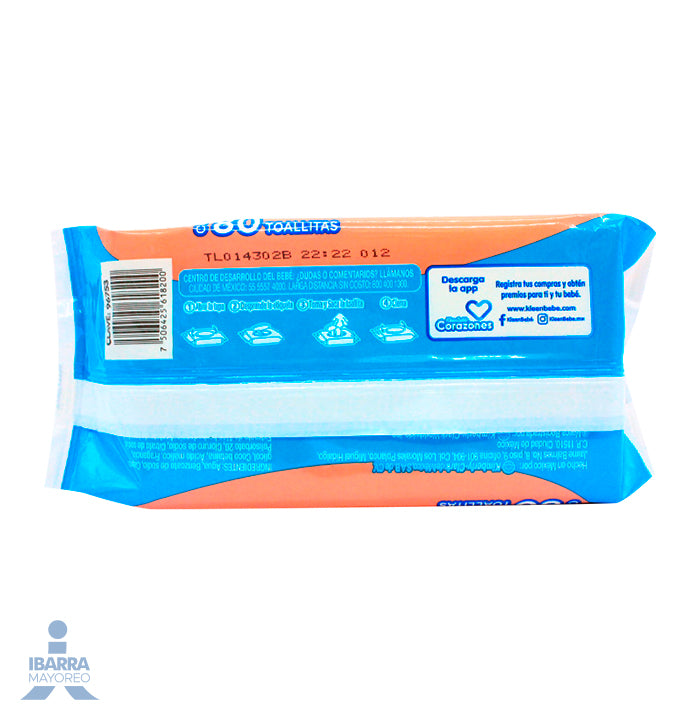 Toallitas Húmedas KleenBebé Suavelastic 70 pzas. GRATIS 10 pzas.
