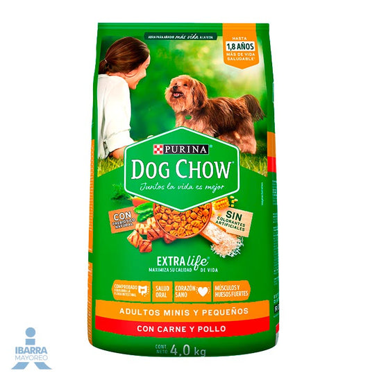 Dog Chow alimento seco perros adultos minis y pequeños 4 kg