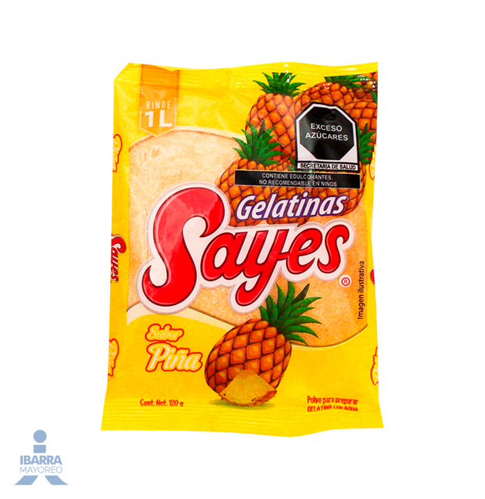 Gelatina Sayes Piña 120 g