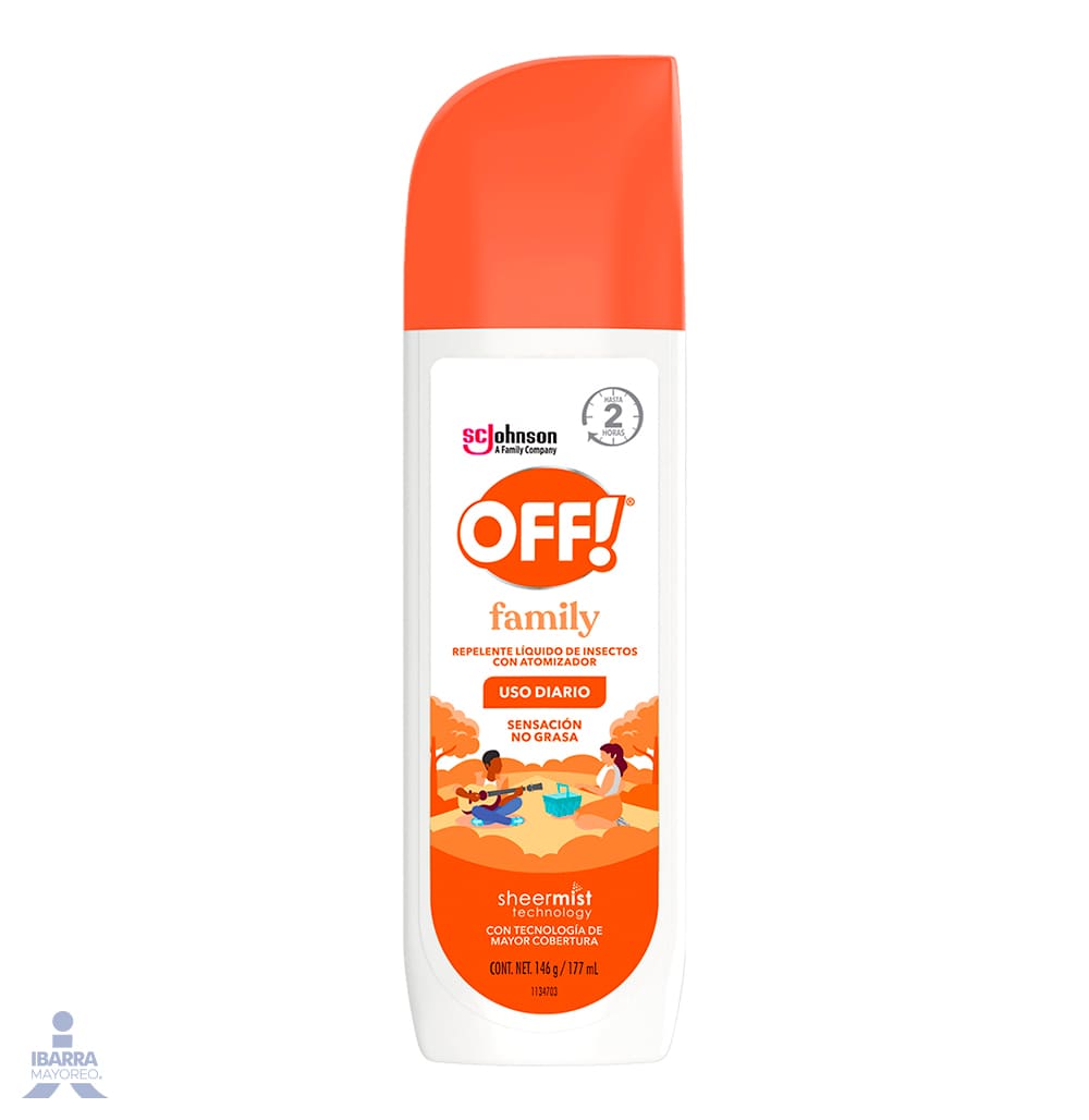 Repelente Off Líquido con Atomizador 177 ml