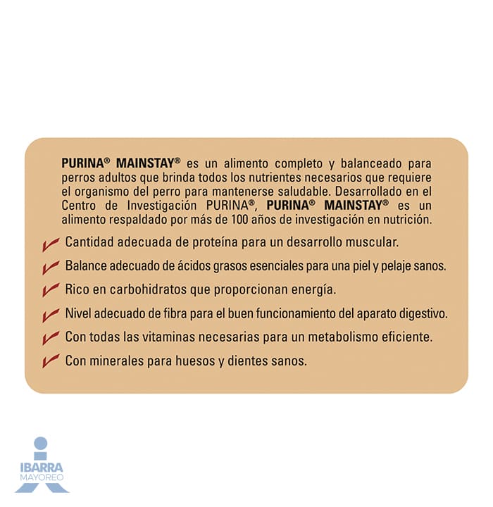 Mainstay alimento seco para perro 24 kg