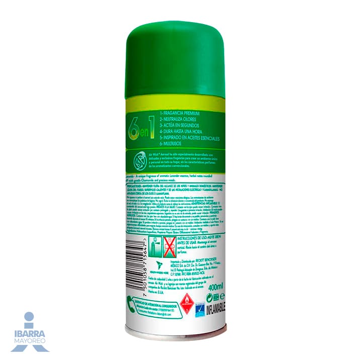 Aromatizante Air Wick Aquamarina Aerosol 400 ml