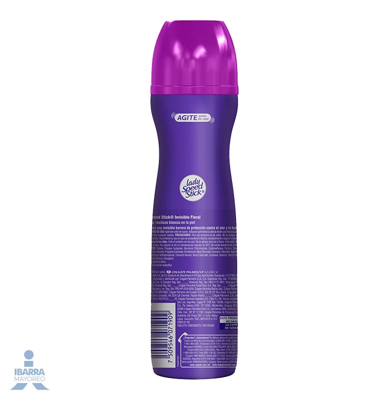 Desodorante Lady Speed Stick Floral Invisible Spray 91 g