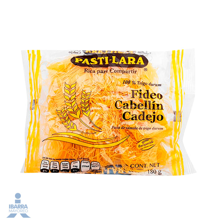 PASTA LARA FIDEO CABELLIN CADEJO 180 GR.