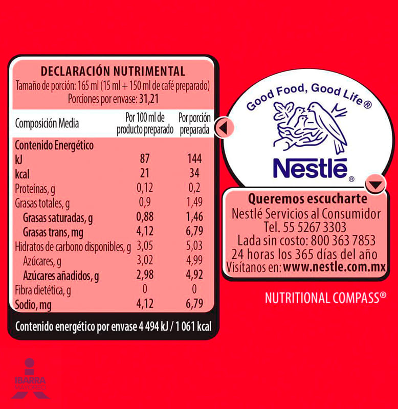 Sustituto de Crema Coffee Mate Canela Líquido 530 g