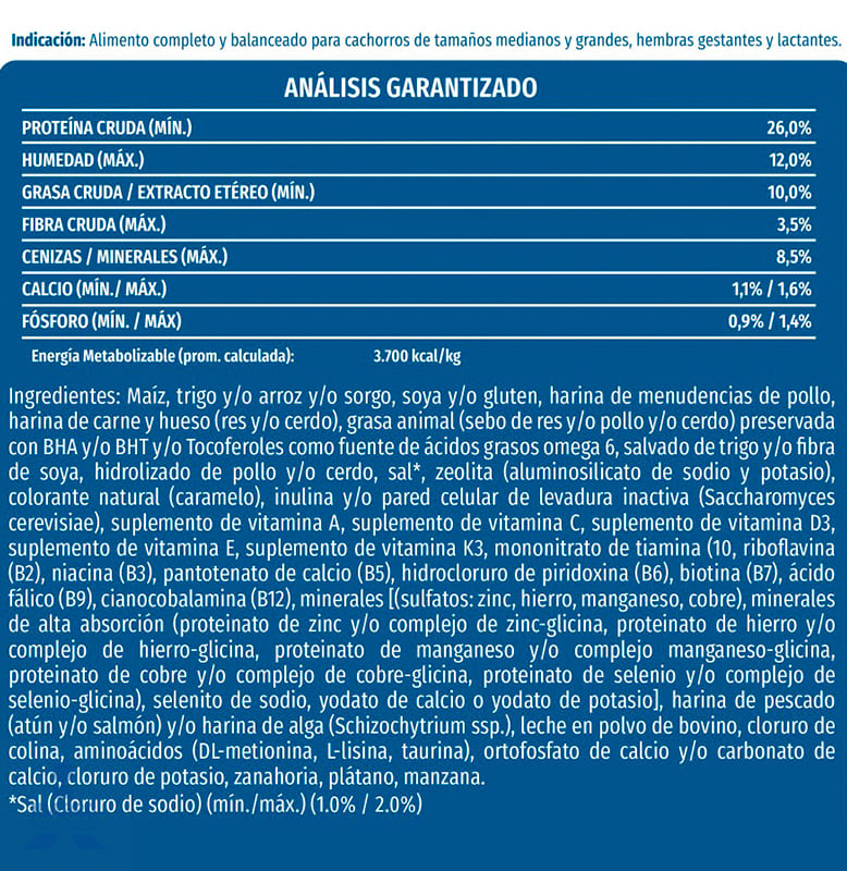 Dog Chow alimento seco cachorros medianos y grandes 4 kg