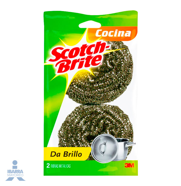 Fibra Scotch Brite Espiral Metálico 2 pzas.