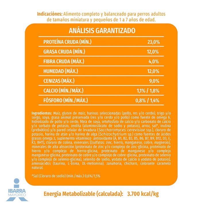 Dog Chow alimento seco perros adultos minis y pequeños 4 kg