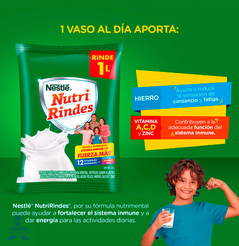 Lácteo en polvo Nestlé NutriRindes bolsa 120 g