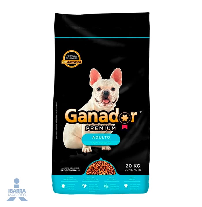 Alimento Ganador Premium Razas Pequeñas 20 kg
