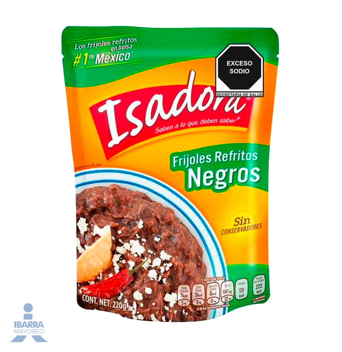 Frijol Negro Refrito Isadora 220 g
