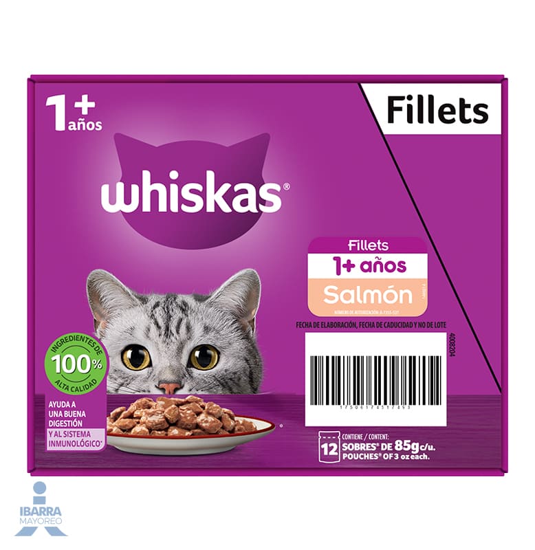 Alimento Whiskas Salmón 85 g