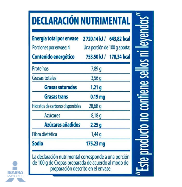 Harina para Crepas Tres Estrellas 150 g