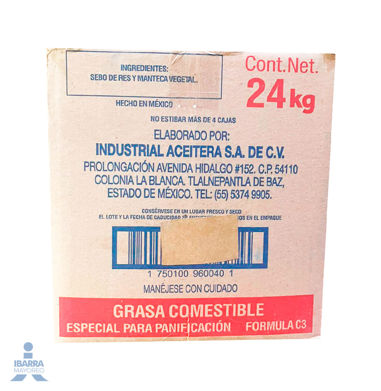 Manteca Colon T-3 24 kg