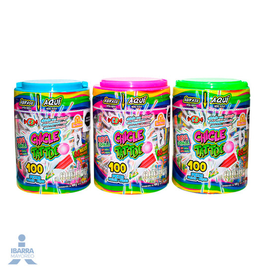 Chicle Las Delicias Tattoo 100 pzas.