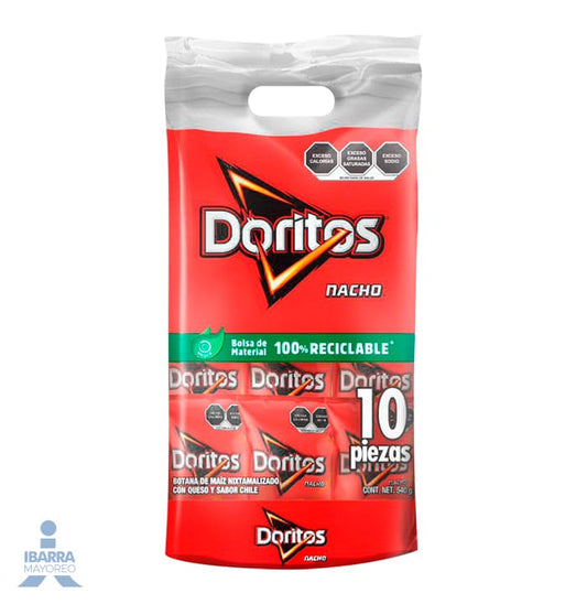 Sabritas Doritos Nacho 10 pzas.