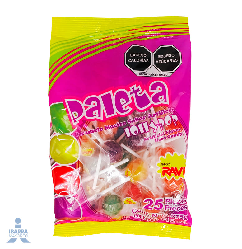 Paleta Ravi Bola Surtida 25 pzas.