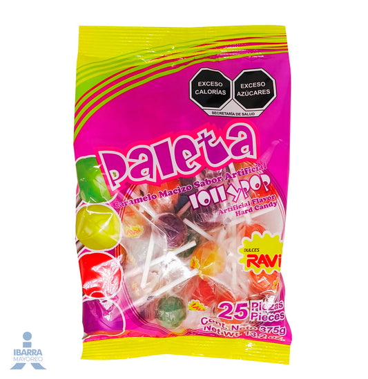 Paleta Ravi Bola Surtida 25 pzas.