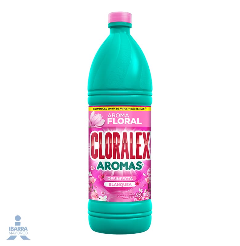 BLANQUEADOR CLORALEX AROMA FLORAL 950 ML.