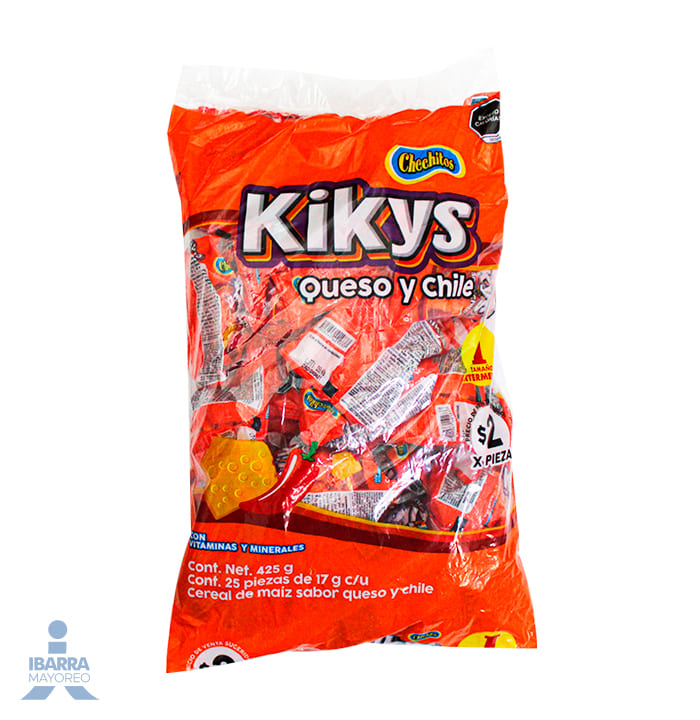 Chechitos Chechi Kikys Queso con Chile 24 pzas.