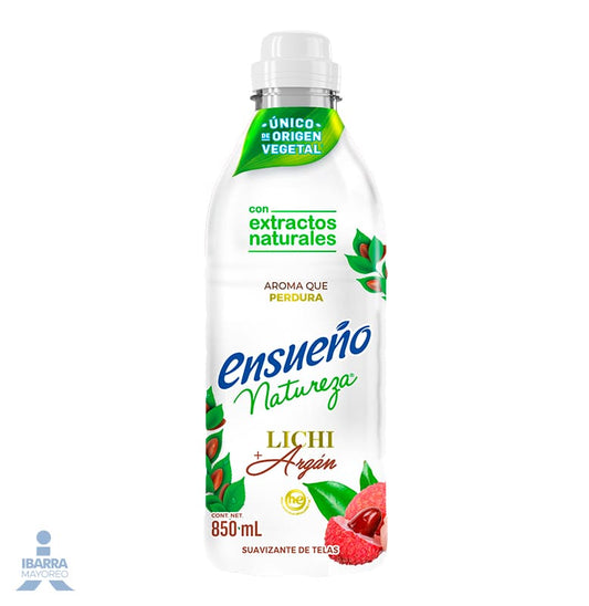 Suavizante Ensueño Natureza Lichi Argán 850 ml