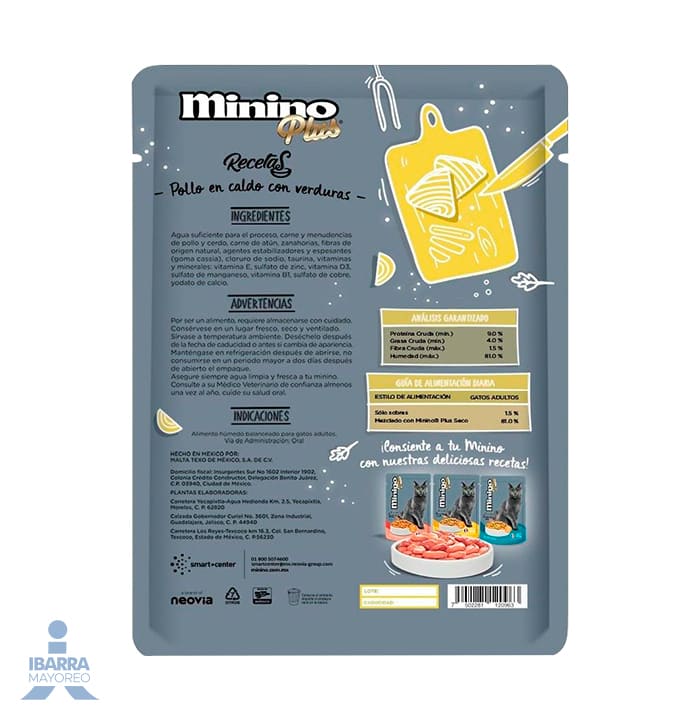 Alimento Ganador Minino Plus Pavo Ahumado 85 g