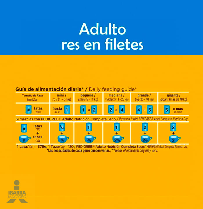 Alimento Pedigree Adulto Guisado Carne de Res 625 g