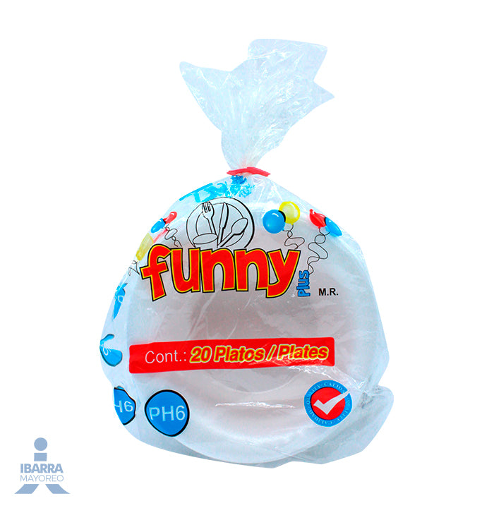 Plato Térmico Funny Plus Hondo PH-6 20 pzas.