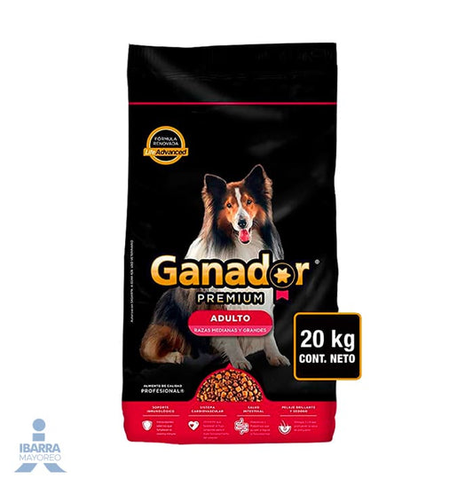 Alimento Ganador Premium Adulto 20 kg