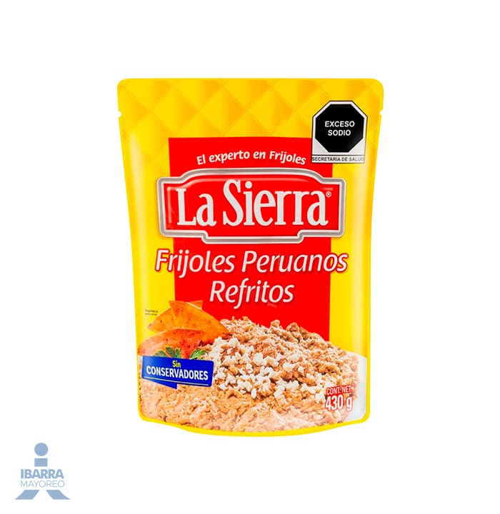 Frijol Peruano Refrito La Sierra Bolsa 430 g